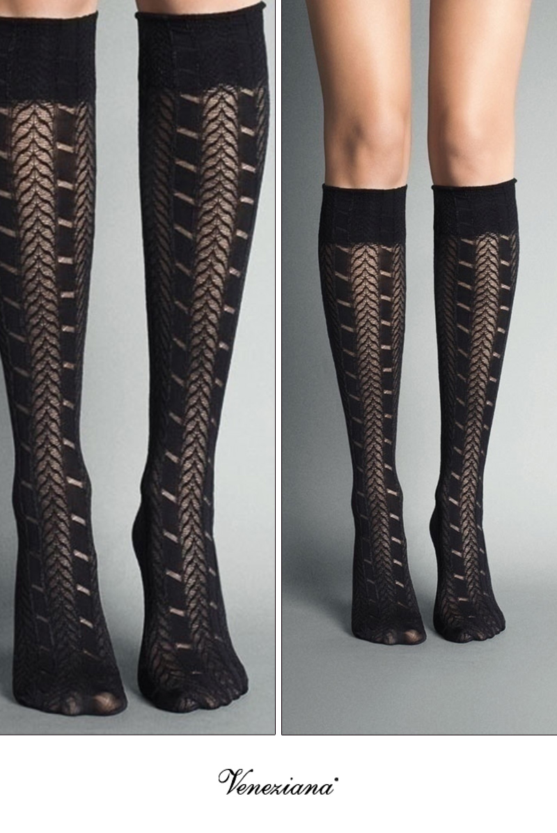 ベネチアナ PETRA High-Socks nero