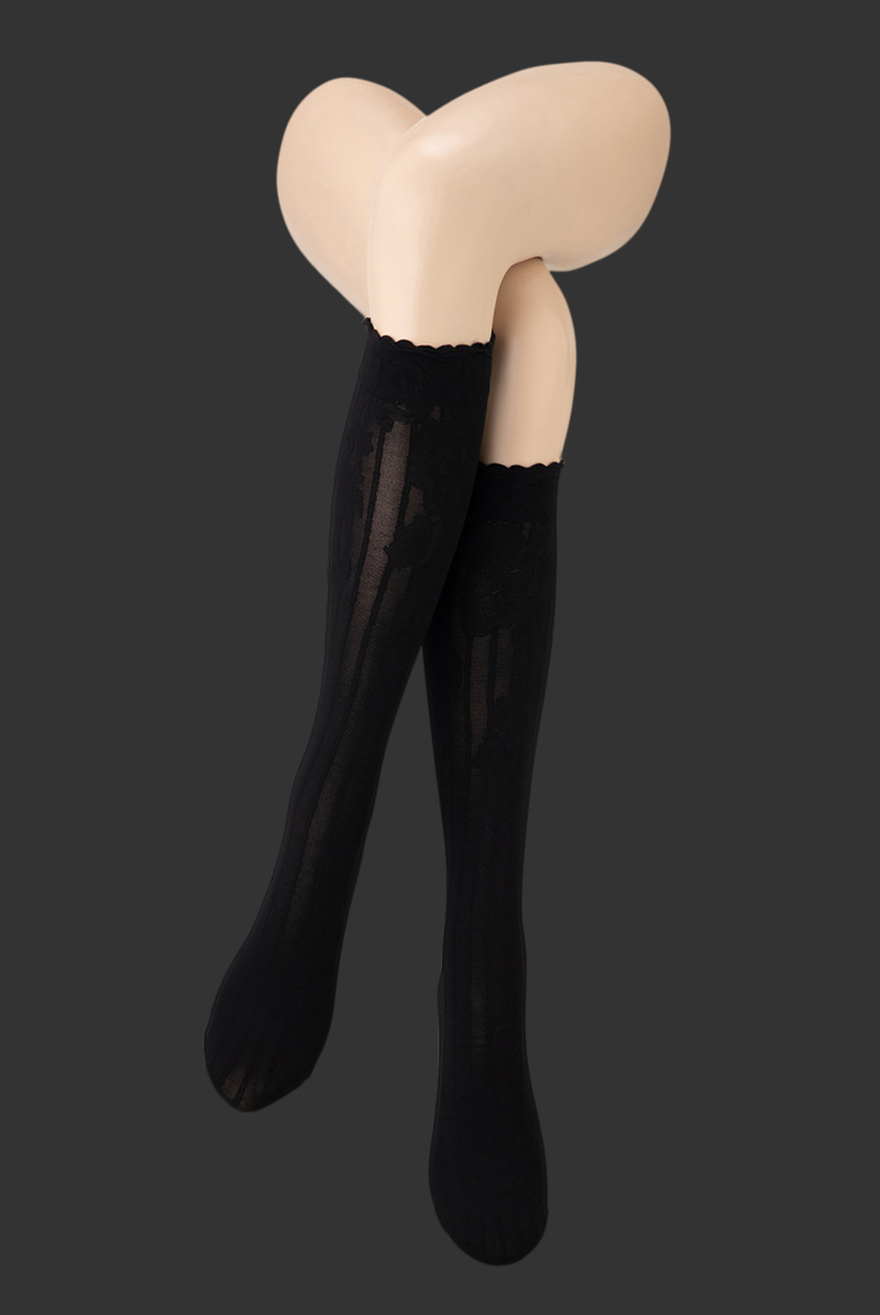 ベネチアナ YVONNE High-Socks nero
