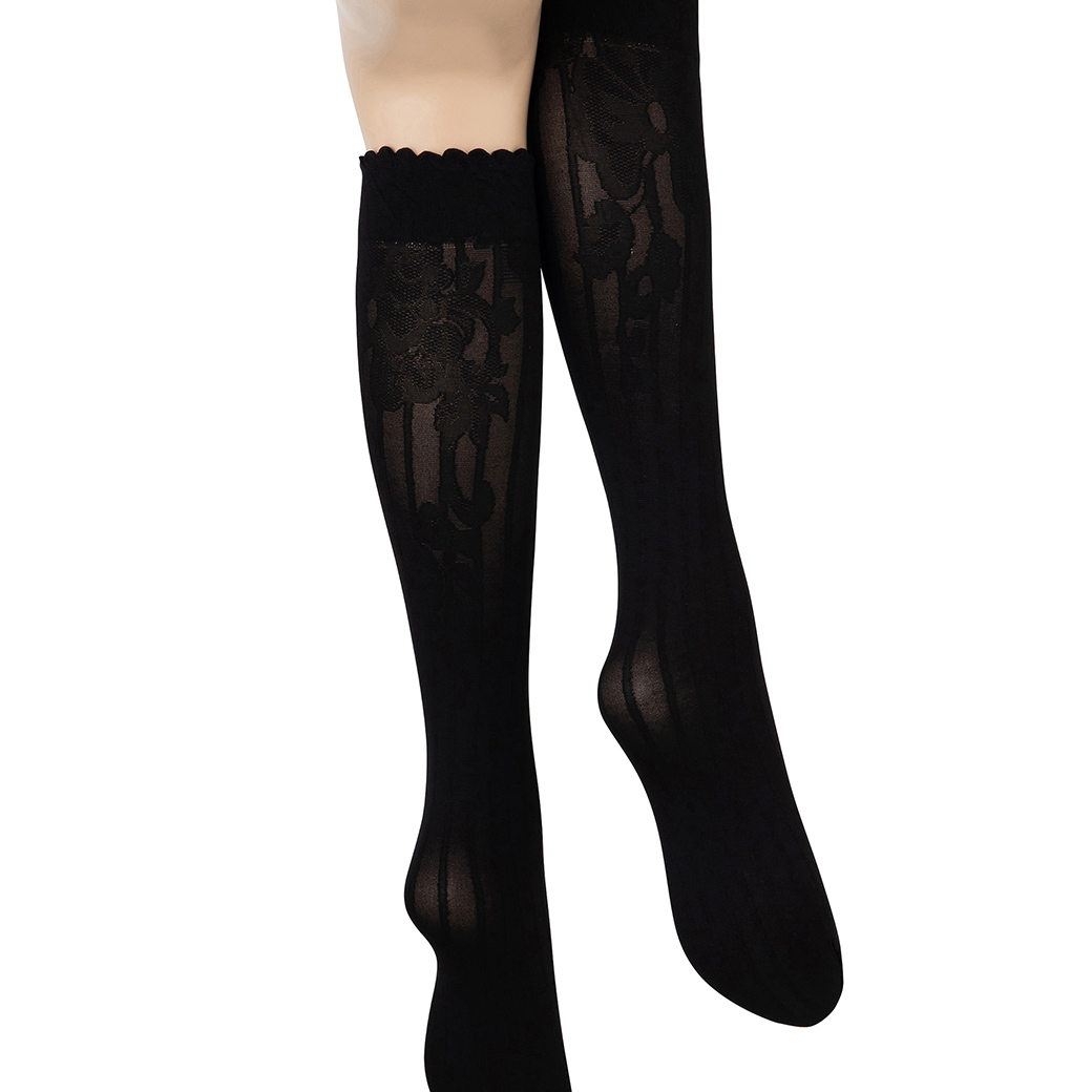 ベネチアナ　YVONNE High-Socks nero