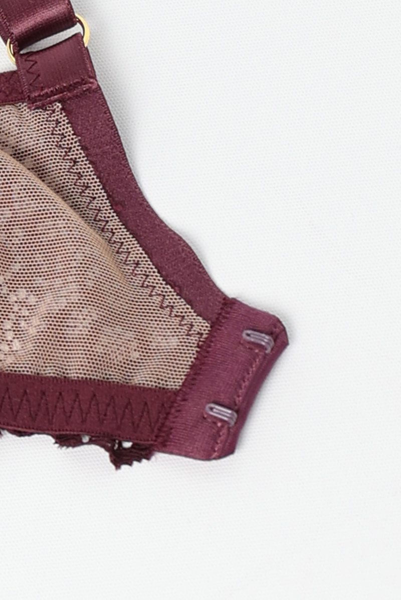 画像12: MARIBEL cherry B862 | ブラレット・フルカップ・パッドなし・ワイヤーブラ・一枚レース・大きいサイズ・バイオレット | ewabien エヴァビアン【サイズ交換OK・メール便対象】 輸入下着・高級ランジェリー  (12)