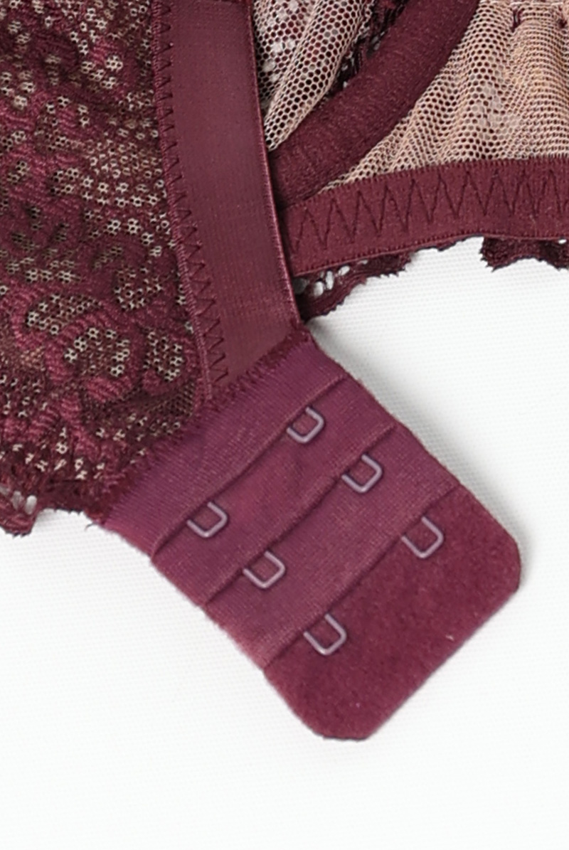 画像13: MARIBEL cherry B862 | ブラレット・フルカップ・パッドなし・ワイヤーブラ・一枚レース・大きいサイズ・バイオレット | ewabien エヴァビアン【サイズ交換OK・メール便対象】 輸入下着・高級ランジェリー  (13)