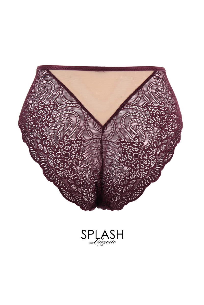 画像2: MARIBEL cherry C511|ブラジリアンショーツ・バイオレット | ewabien エヴァビアン【サイズ交換NG・メール便対象】輸入下着・高級ランジェリー  (2)