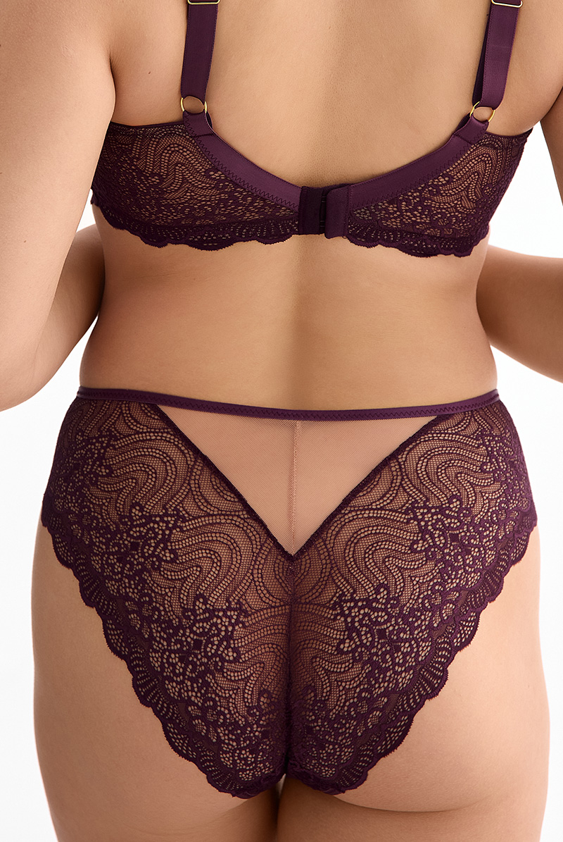 画像4: MARIBEL cherry C511|ブラジリアンショーツ・バイオレット | ewabien エヴァビアン【サイズ交換NG・メール便対象】輸入下着・高級ランジェリー  (4)