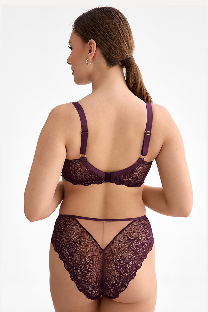 画像6: MARIBEL cherry C511|ブラジリアンショーツ・バイオレット | ewabien エヴァビアン【サイズ交換NG・メール便対象】輸入下着・高級ランジェリー  (6)