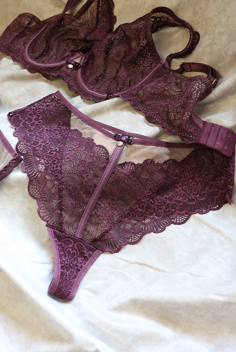 画像19: MARIBEL cherry C220|タンガ・バイオレット  | ewabien エヴァビアン【サイズ交換NG・メール便対象】輸入下着・高級ランジェリー  (19)