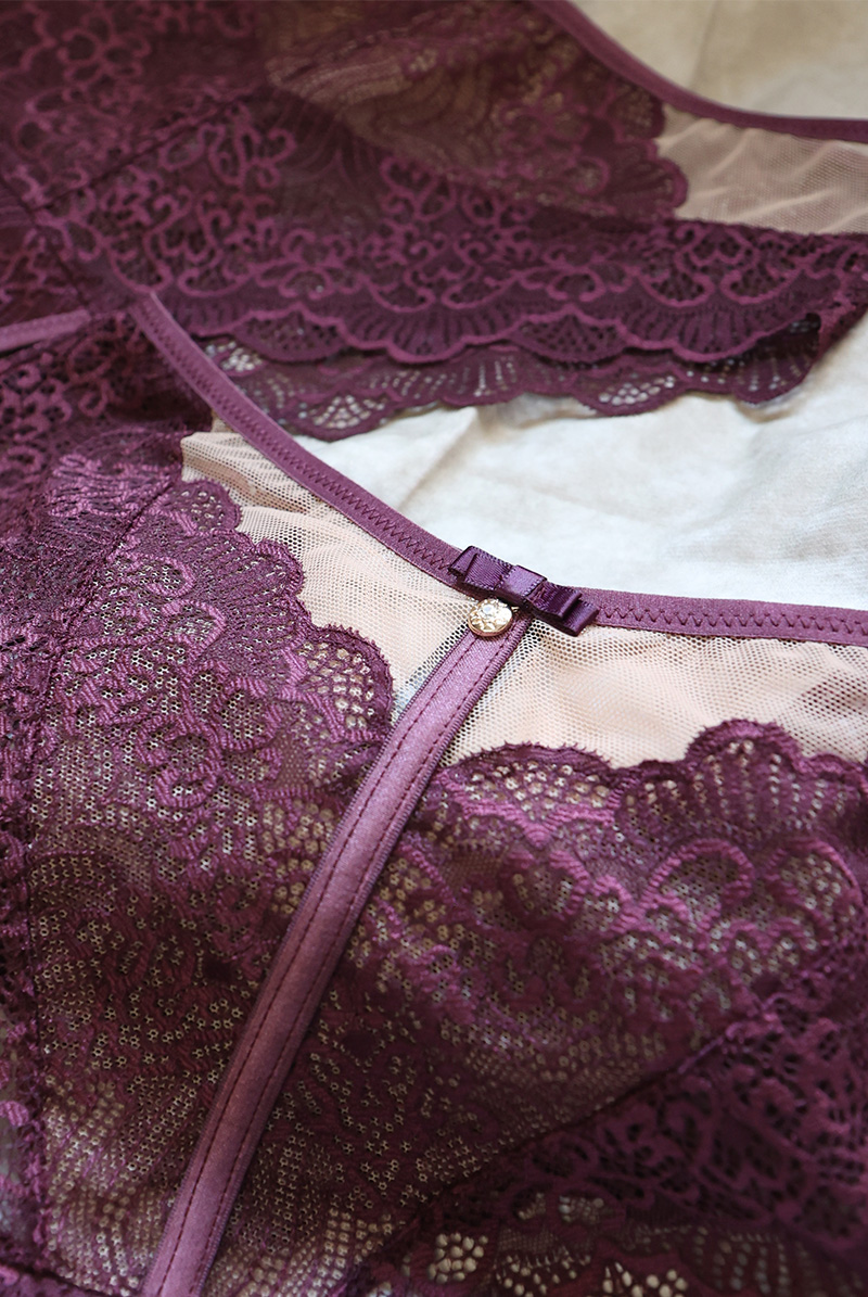 画像20: MARIBEL cherry C220|タンガ・バイオレット  | ewabien エヴァビアン【サイズ交換NG・メール便対象】輸入下着・高級ランジェリー  (20)