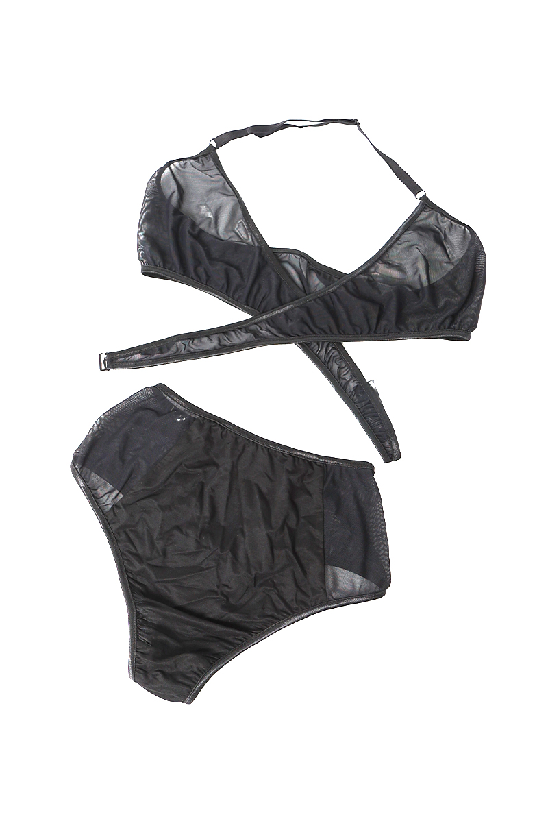 画像8: 【サンプル特別価格】Melody|ブラレット&ハイウエストショーツセット・ノンパテッドブラ・ホルターネック・シースルー|ギフトBOX入り|未発表モデル・サンプル・見本品|LA MUSA ラミューザ【即日発送・サイズ交換NG】輸入下着・ 高級ランジェリー   (8)