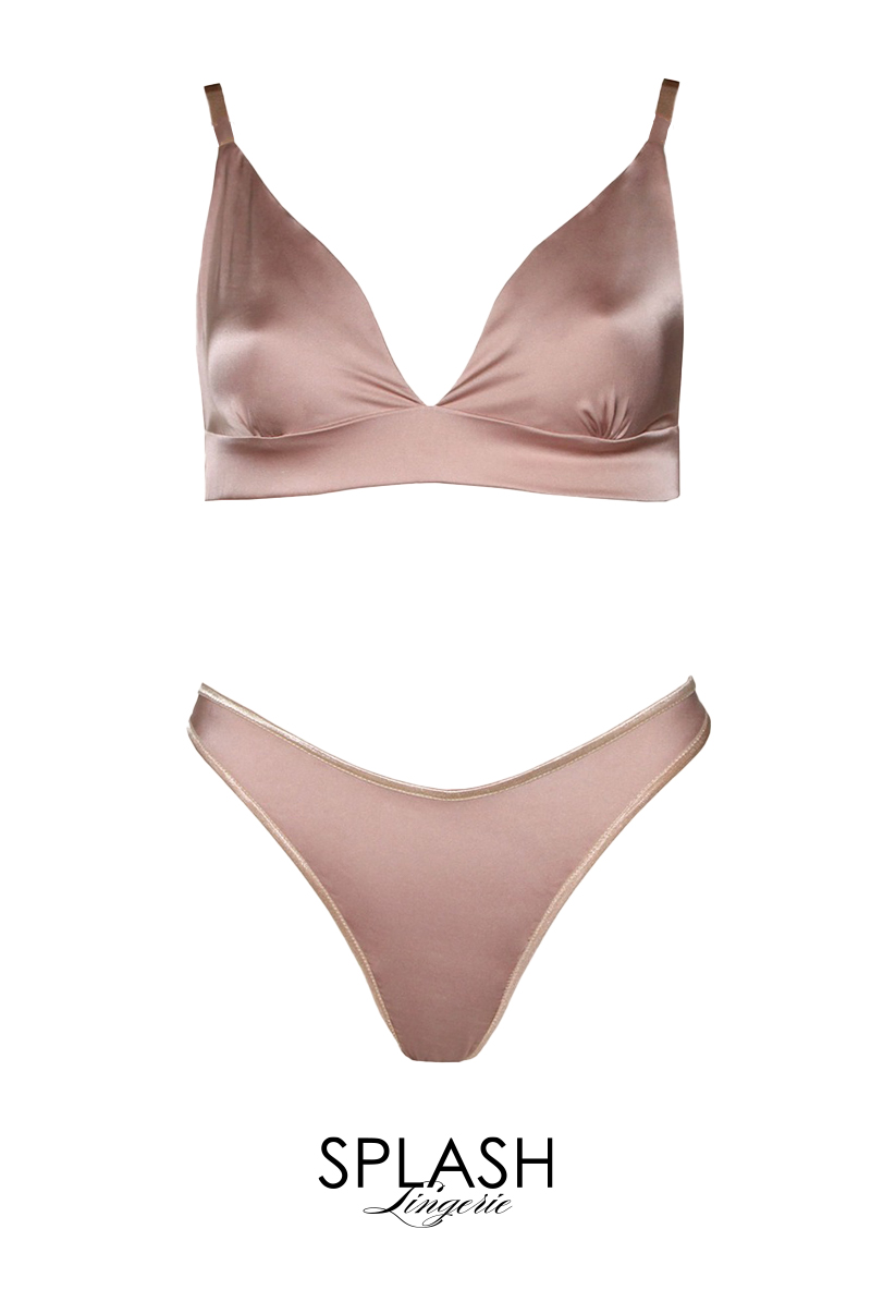 画像1: 【サンプル特別価格】Capuccino|ブラレット&ショーツセット・ノンパテッドブラ|ギフトBOX入り|未発表モデル・サンプル・見本品|LA MUSA ラミューザ【即日発送・サイズ交換NG】輸入下着・ 高級ランジェリー   (1)