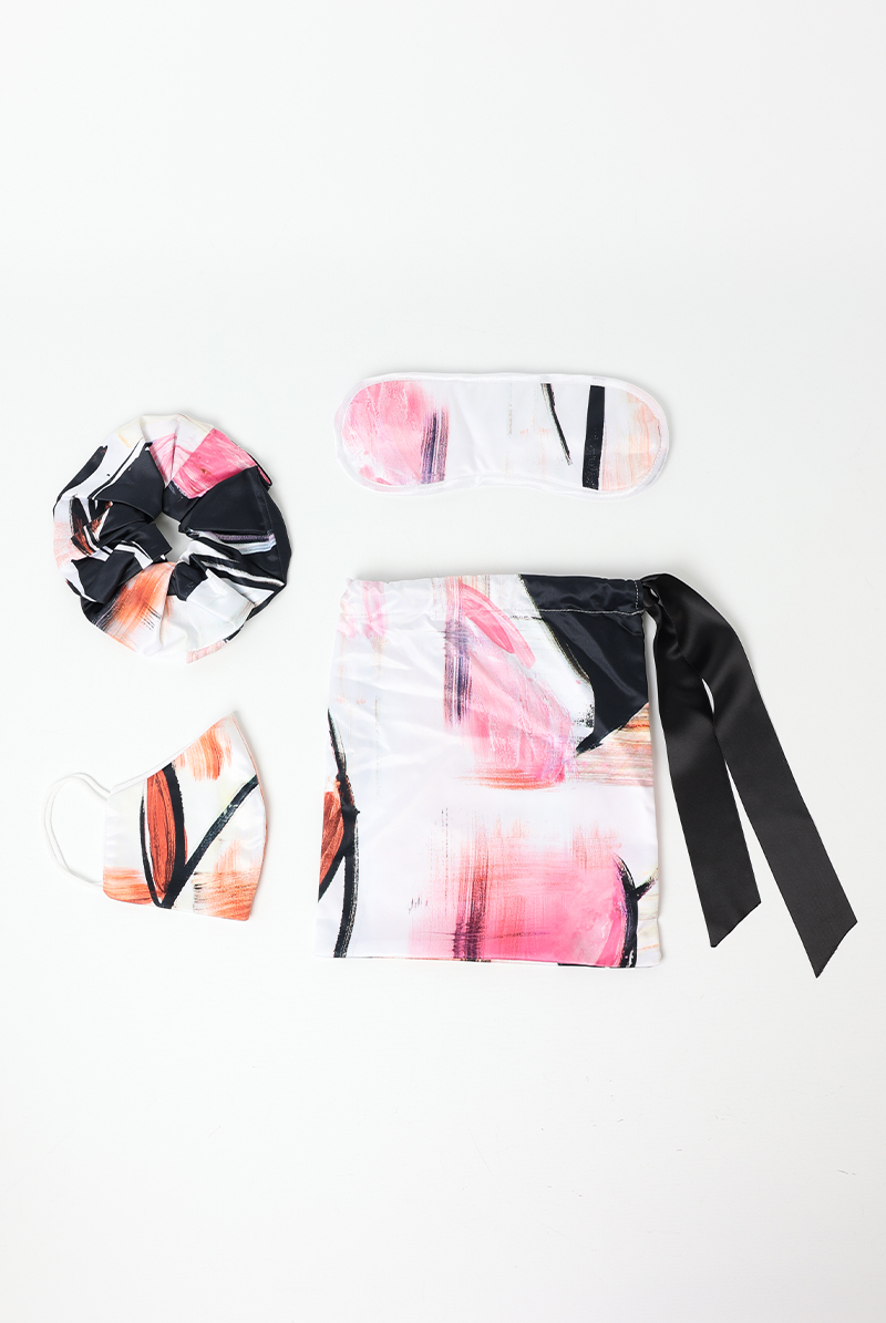 画像7: 【サンプル特別価格】Watercolour Travel Set|トラベル4点セット・アイマスク・シュシュ・マスク・巾着ポーチ|ギフトBOX入り|水彩画・未発表モデル・サンプル・見本品|LA MUSA ラミューザ【即日発送・サイズ交換NG】輸入下着・ 高級ランジェリー   (7)