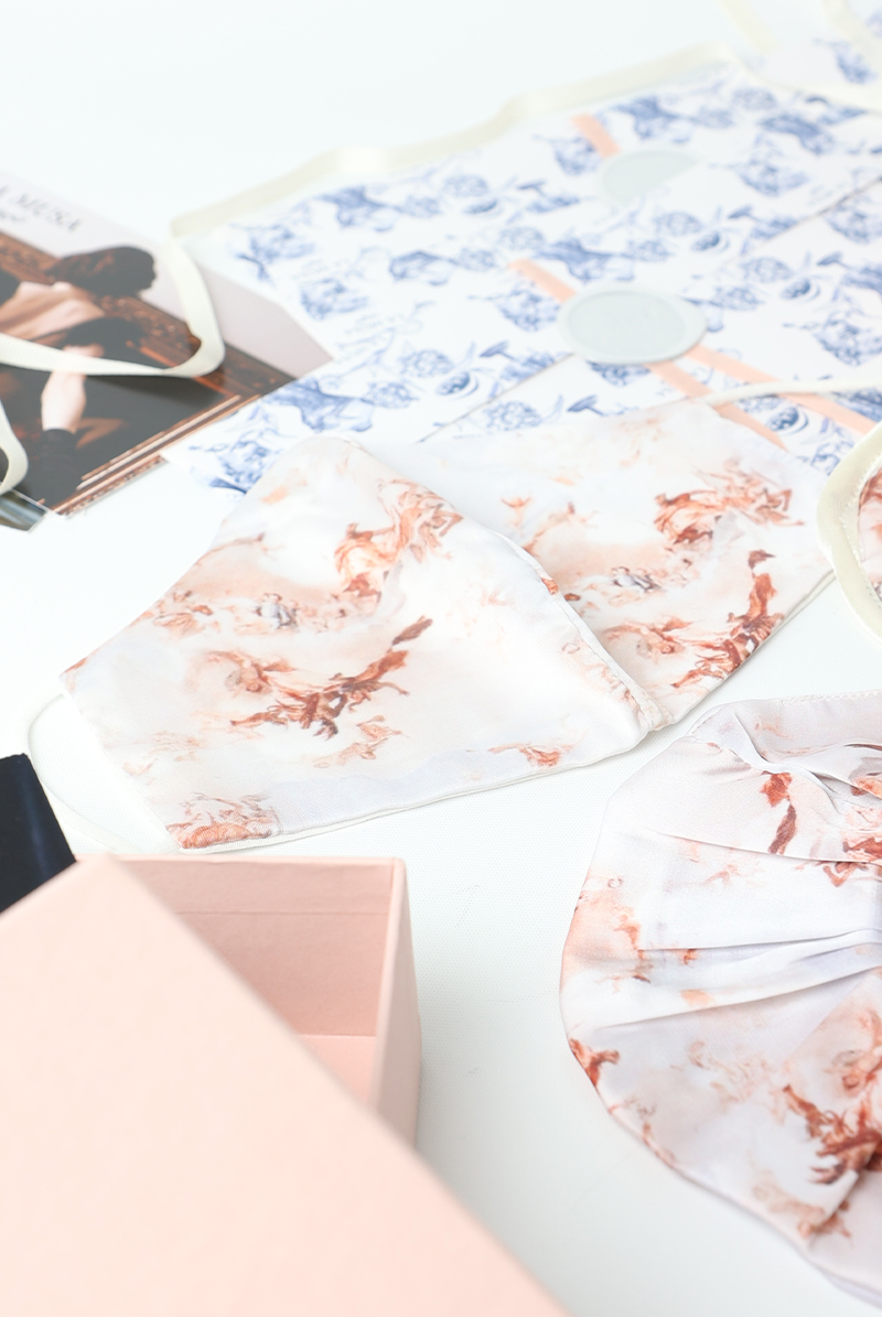 画像3: 【サンプル特別価格】Heaven Travel Set|トラベル4点セット・アイマスク・シュシュ・マスク・巾着ポーチ|ギフトBOX入り|・未発表モデル・サンプル・見本品|LA MUSA ラミューザ【即日発送・サイズ交換NG】輸入下着・ 高級ランジェリー   (3)