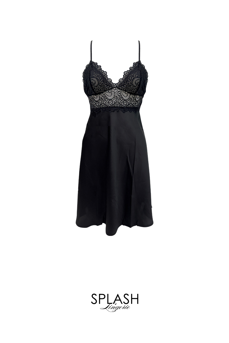 L410-BK レースと艶の共演、エレガンスへの誘い。