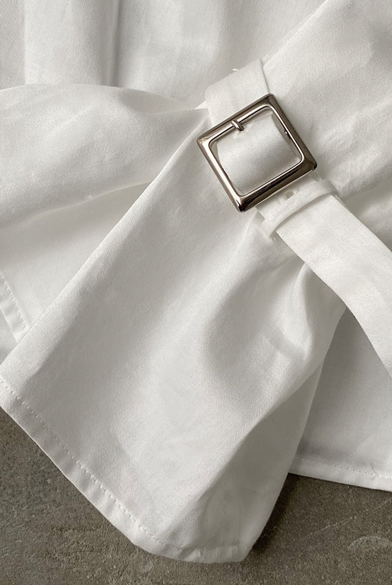 画像17: Desir Front gathers Blouse Basic WH |トップス・ブラウス・ホワイト・コットン | Lilose リローズ【サイズ交換NG・クーポン割引対象外】  日本製   (17)