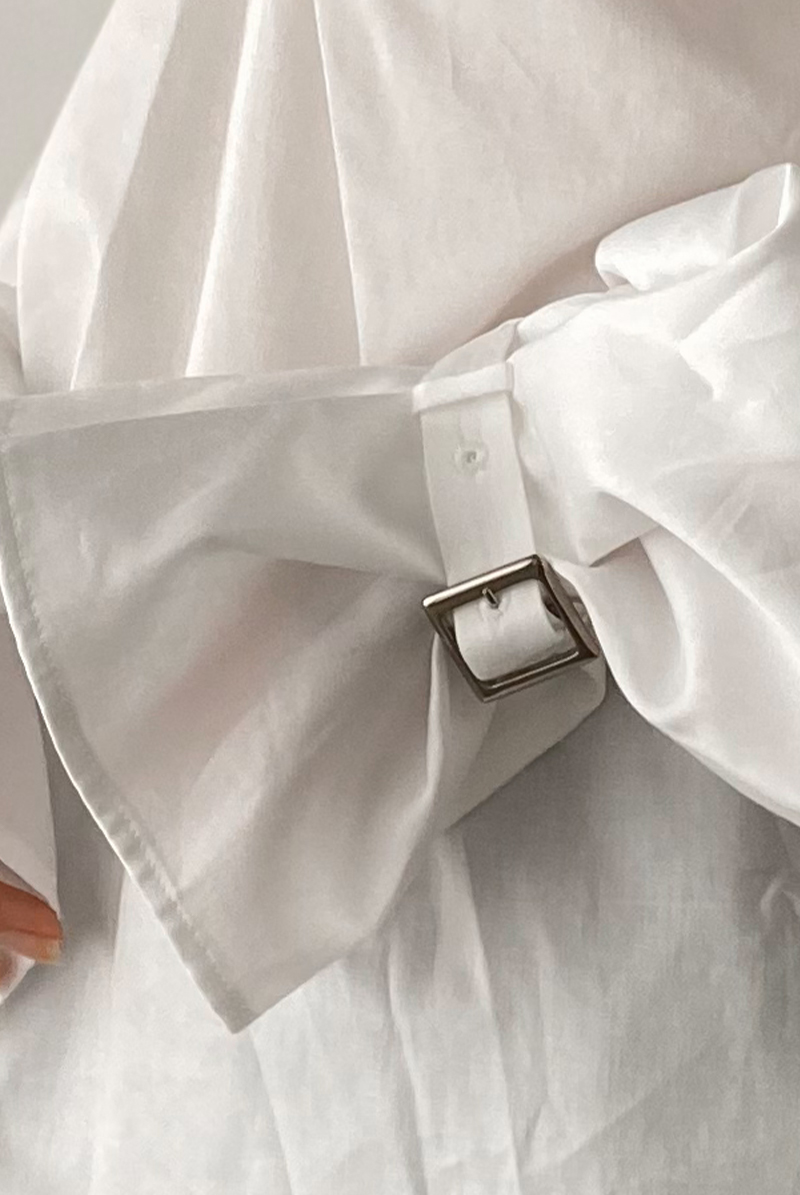 画像16: Desir Front gathers Blouse Basic WH |トップス・ブラウス・ホワイト・コットン | Lilose リローズ【サイズ交換NG・クーポン割引対象外】  日本製   (16)