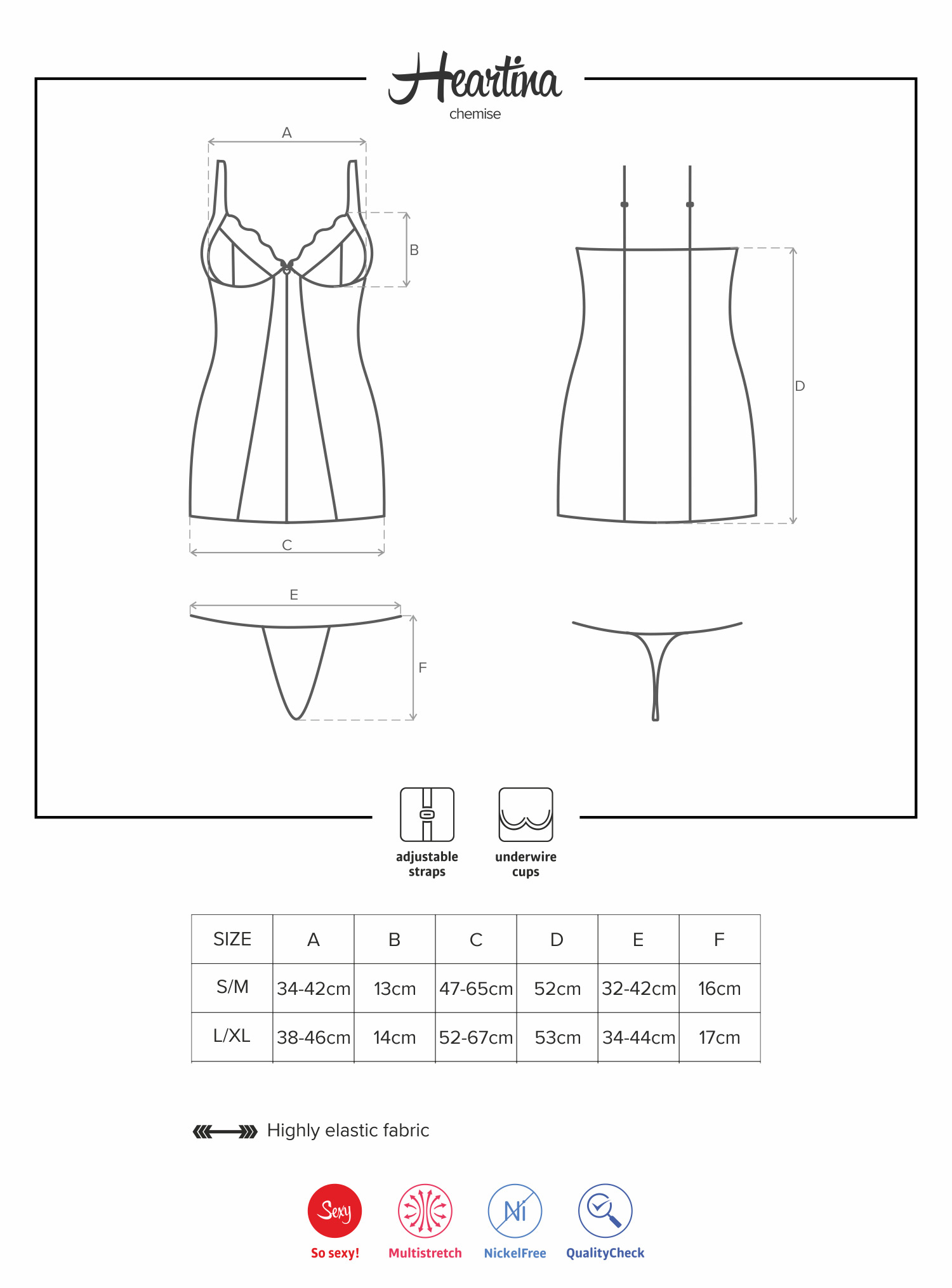 商品サイズ情報