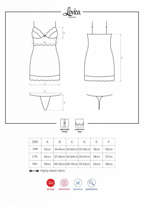 商品サイズ情報