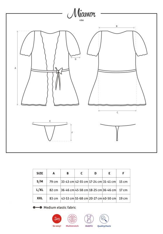 商品サイズ情報