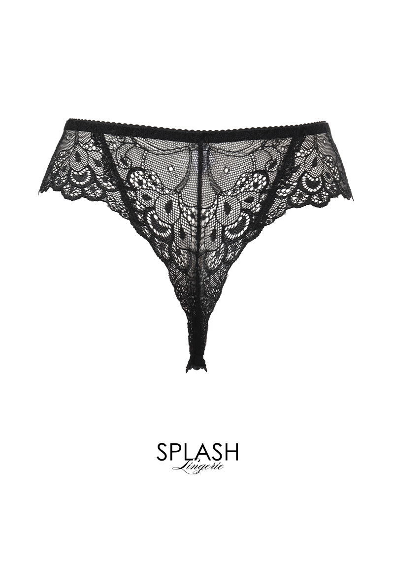 画像2: NOIR thong  | タンガ・Tバック・ブラック | Sawren サブレン【即日発送・サイズ交換NG・メール便対象】輸入下着・高級ランジェリー  (2)